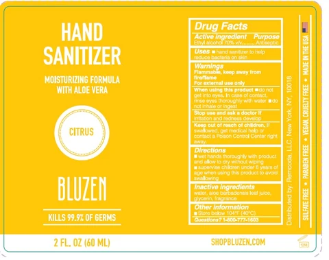 BluZen Hand Sanitizer 포장