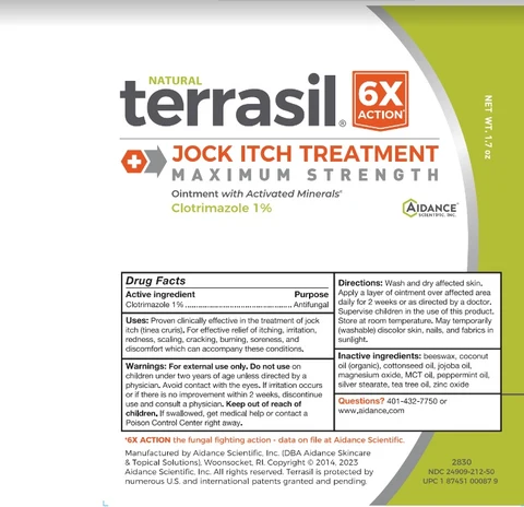 Terrasil JockItch Treatment Maximum Strength packaging