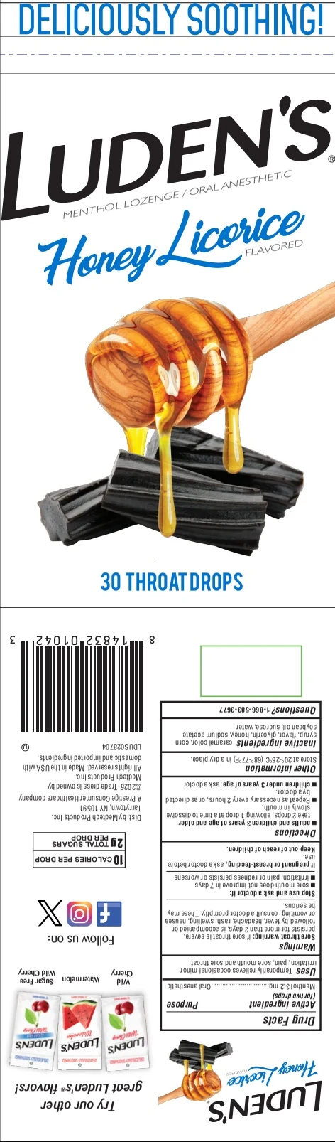 Ludens Honey Licorice 30ct