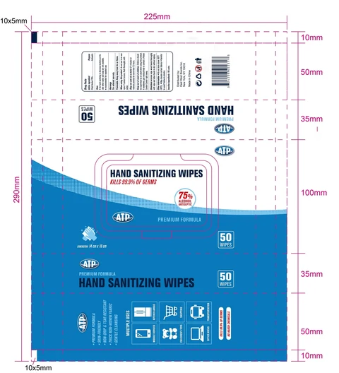 ALCOHOL WIPES 포장