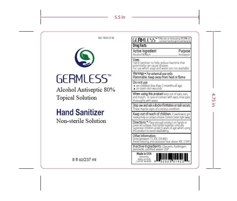 Hand Sanitizer packaging