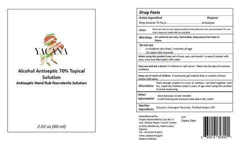 Alcohol Antiseptic 70% Topical Solution 포장