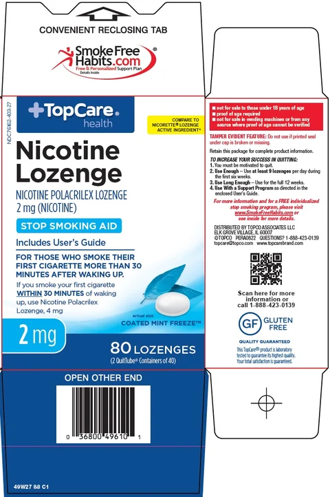 Topcare Nicotine packaging