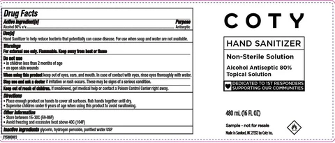 Coty Hand Sanitizer Non-Sterile Solution Alcohol Antiseptic 80% Topical Solution 포장
