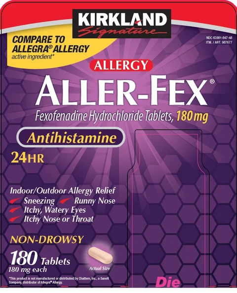 kirkland signature aller fex 포장