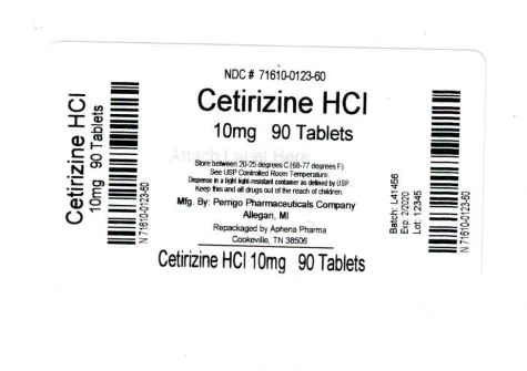 Cetirizine 포장