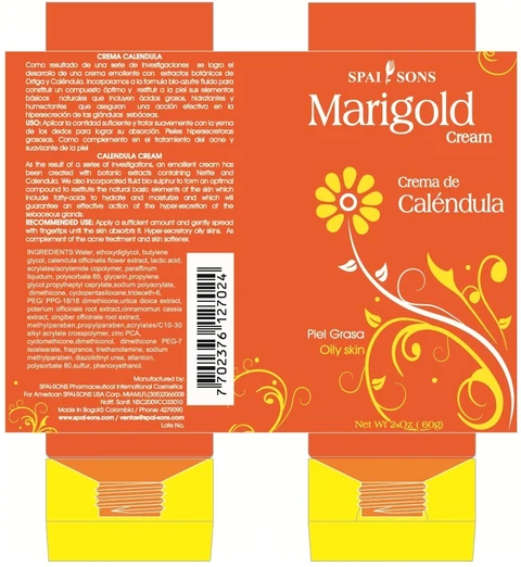 SPAI-SONS MARIGOLD OILY SKIN 포장
