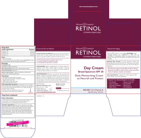 Skincare LdeL Retinol Day Broad Spectrum SPF 20 packaging