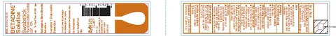 BetadineSolution Swabsticks 포장