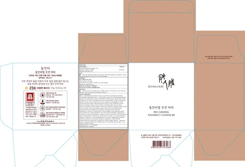 DONGINBI RED GINSENG RADIANCECUSHION BB 23 포장