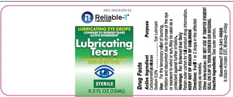 Lubricating Tears packaging