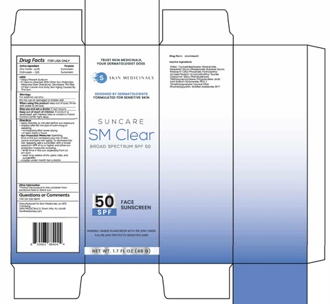 Skin Medicinals SM Clear Broad Spectrum SPF 50 packaging