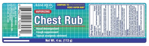 Assured Vaporizing Chest Rub 포장