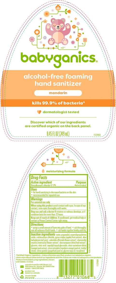 BabyGanics Alcohol-Free Foaming Hand Sanitizer Mandarin 포장