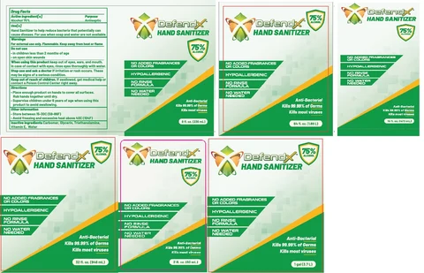 DefendX Hand Sanitizer 포장