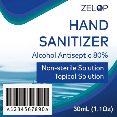 Hand Sanitizer packaging