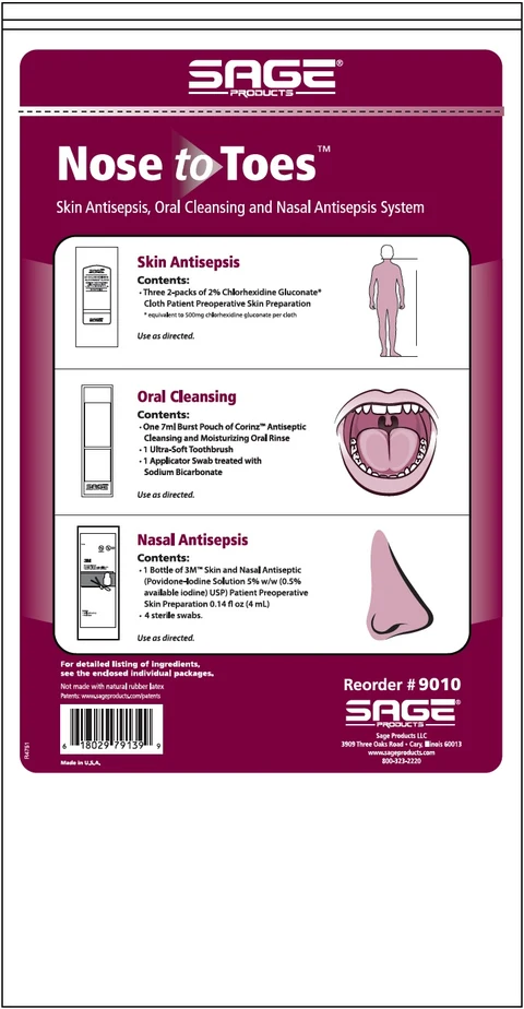 Skin Antisepsis, Oral Cleansing and Nasal Antisepsis System 포장