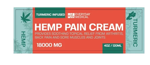 Turmeric Infused Hemp Pain Cream 포장