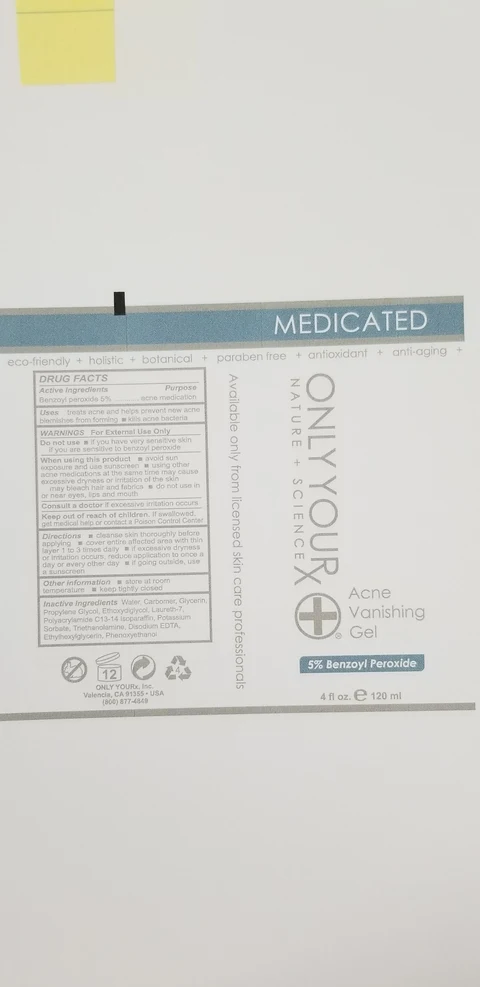Acne Vanishing Gel- 5% 포장