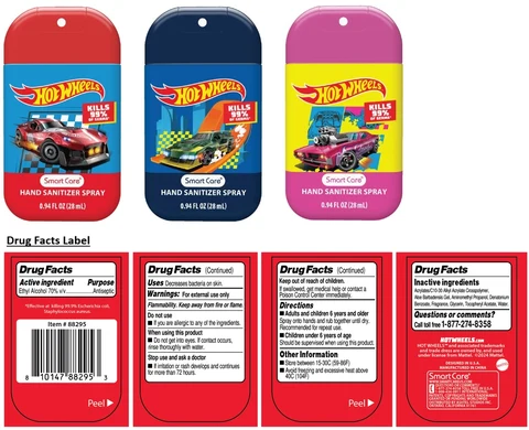 Smart Care Hot Wheels HAND SANITIZER 포장