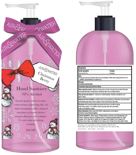 Air and WaterHand Sanitizer - Christmas Berry 포장