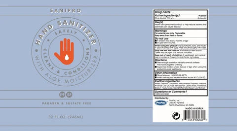 SANIPRO Hand Sanitizer 70 946ml 포장