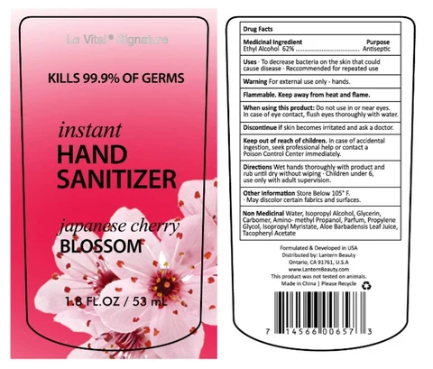 Le Vital Japanese Cherry Blossom packaging