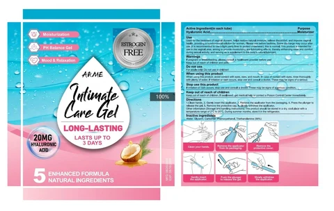 Intimate CareGel packaging