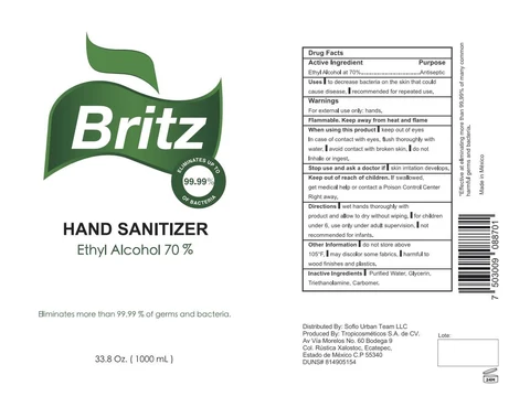 Hand Sanitizer packaging
