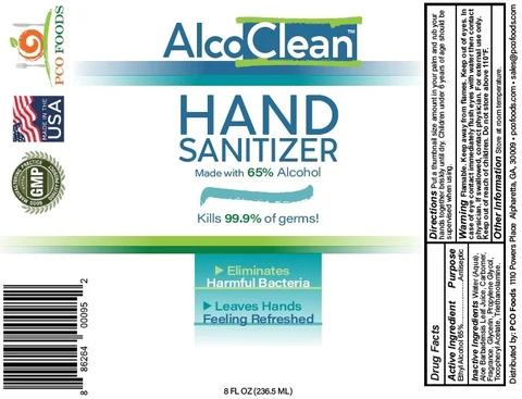 AlcoClean Hand Sanitizer 포장