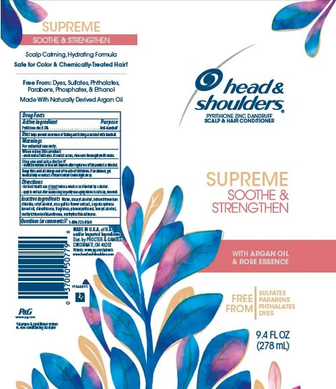 Head and Shoulders Supreme Soothe and Strengthen Conditioner packaging