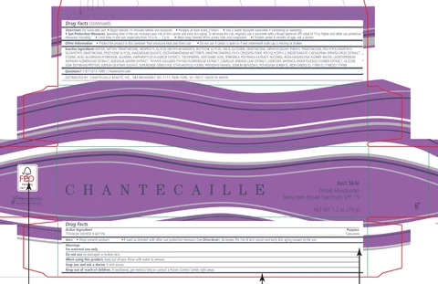 Chantecaille Just Skin Tinted Moisturizer Sunscreen Broad Spectrum SPF 15 Tan 포장