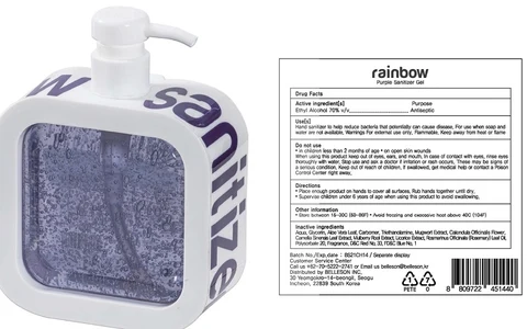RAINBOW HAND SANITIZER PURPLE 포장