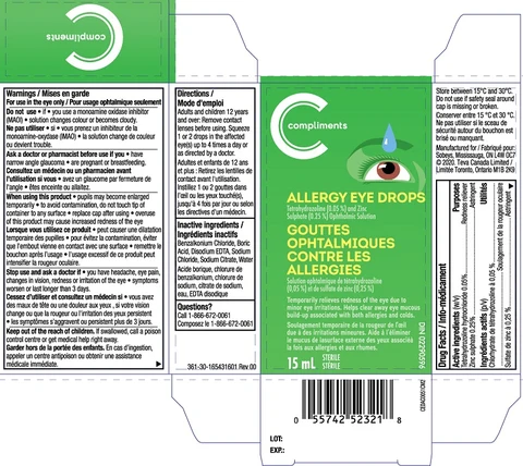 Compliments Allergy Eye Drops 포장