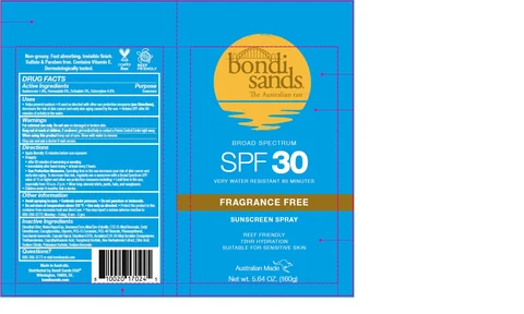 Bondi Sands Fragrance Free SPF 30 Sunscreen 포장