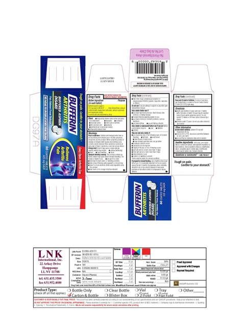 Bufferin Arthritis packaging