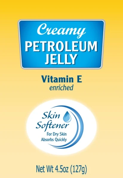CREAMY PETROLEUM JELLY VITAMIN E ENRICHED packaging