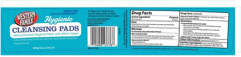Western Family Hygienic Cleansing packaging