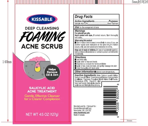 Deep cleansing foaming acne scrub 포장