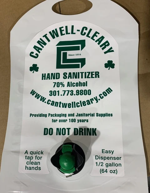 Hand Sanitizer packaging