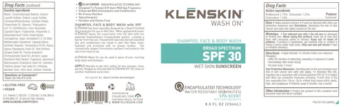 KLENSKIN WASH ON SUNSCREENSPF-30 포장