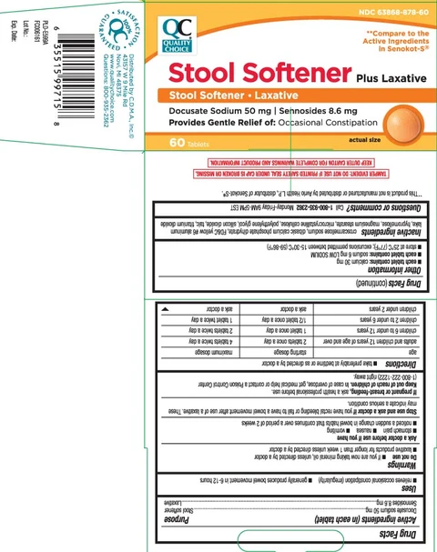 Stool Softener plus Laxative packaging