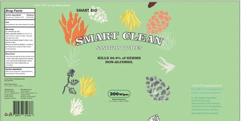 SMART CLEAN SANITIZING WIPES 포장