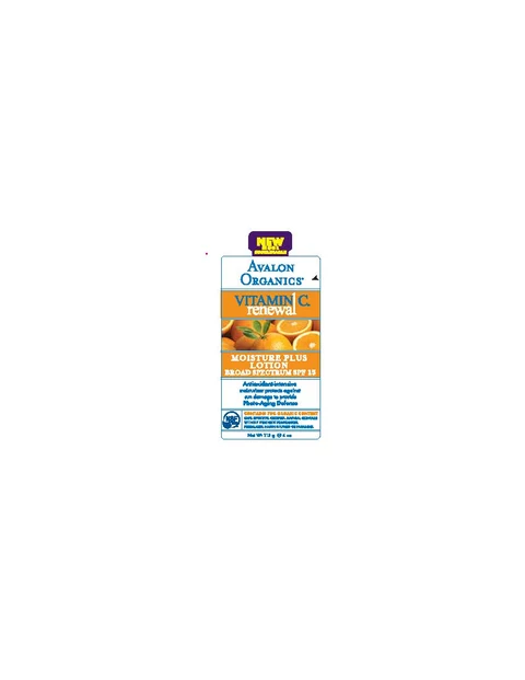 Avalon Organics Vitamin C Renewal Moisture Plus SPF15 포장