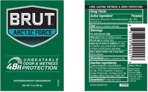 Brut Arctic Force packaging
