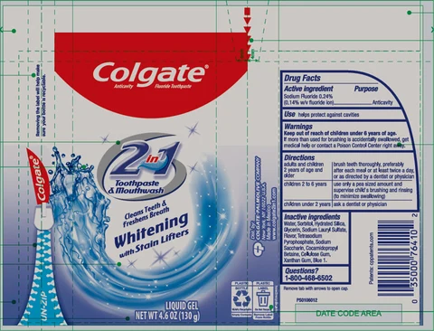 COLGATE2IN1 WHITENING STAIN LIFTERS packaging