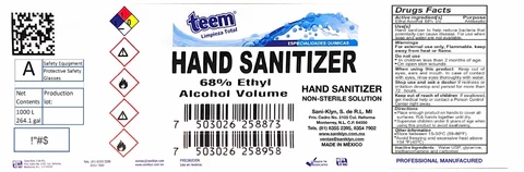 Teem Hogar packaging