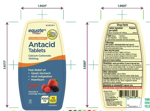 Ultra Strength Antacid tablets 72 counts