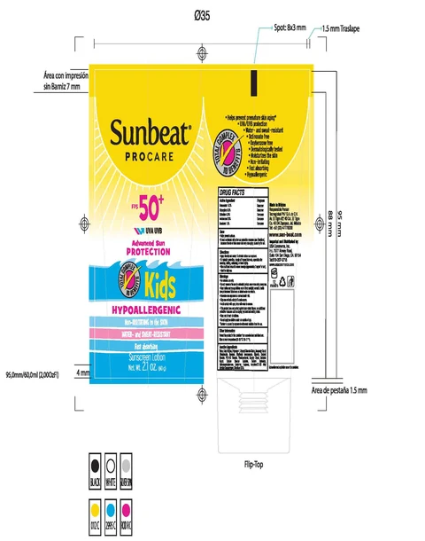 SUNBEAT PROCARE FPS 50 KIDS 포장