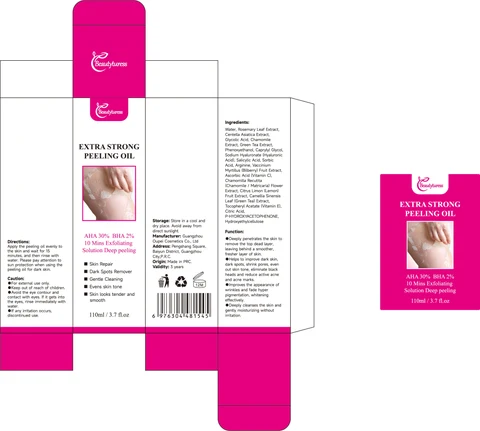 Beautyturess Exfoliating Peeling Oil 포장